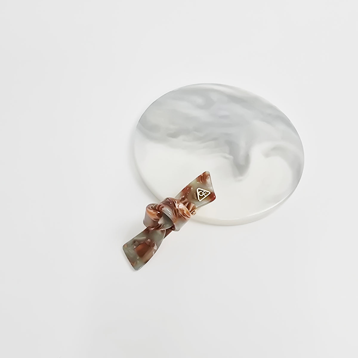 Triangle Knot Mini Alligator Hair Clip 2.4 in – Tortoise Shell, Aurora