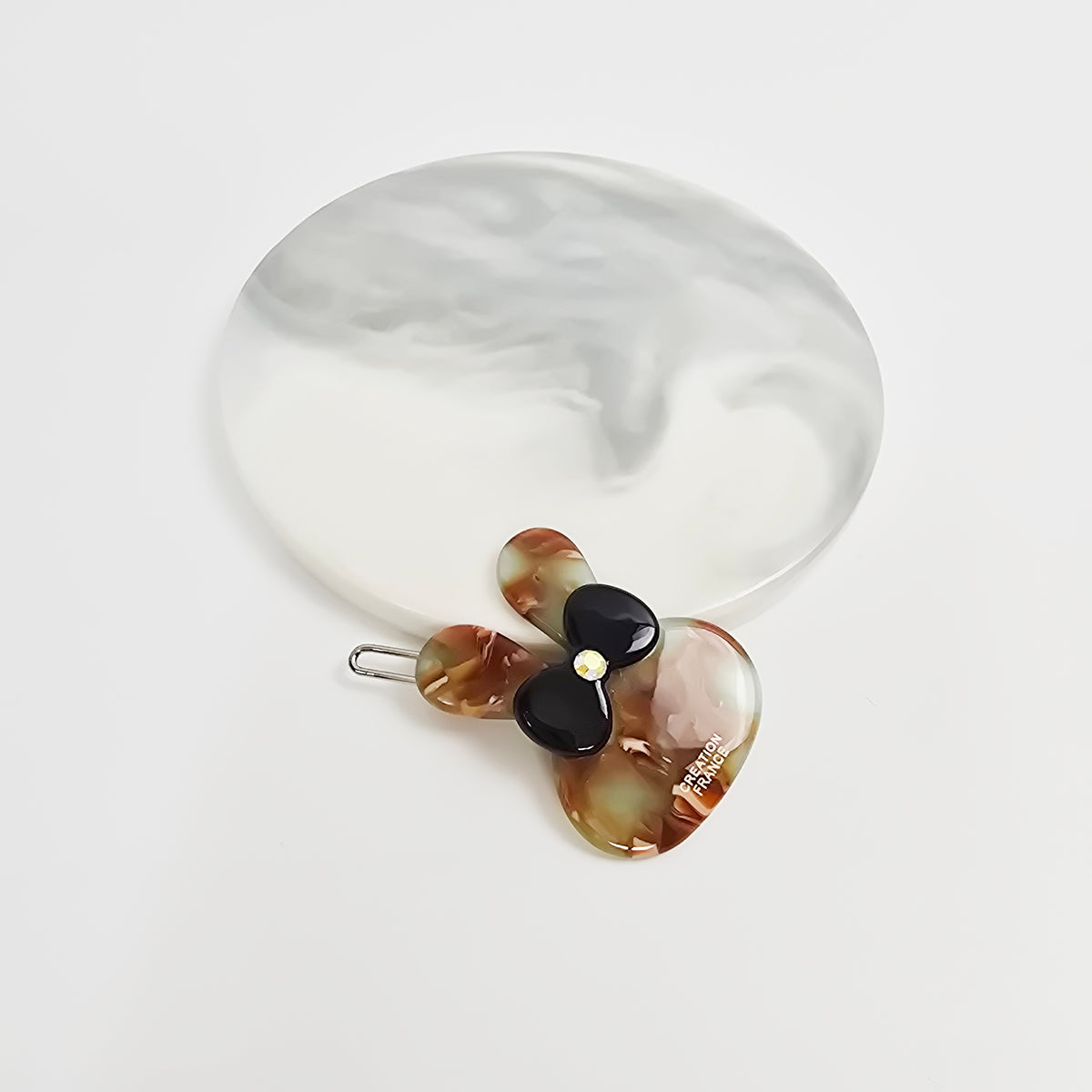 Cubic Bunny Mini Bobby Pin 1.6 in – Tortoise Shell, Aurora, French Pin