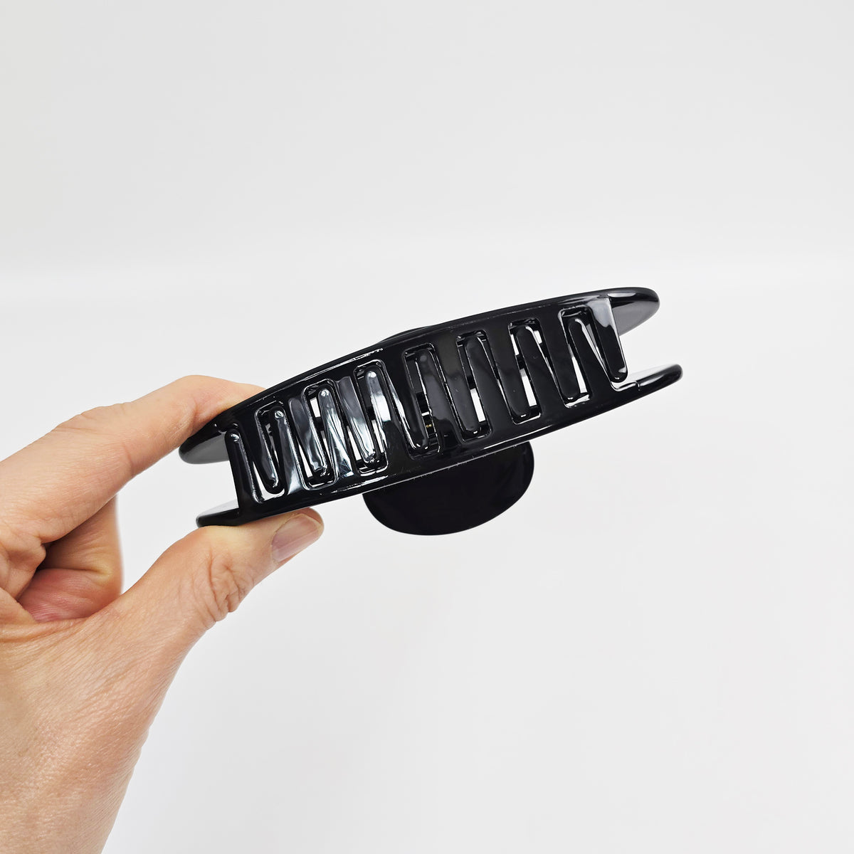 Open Oval Large Hair Claw Clip 4.7 in – Tortoise Shell, for Thick Hair