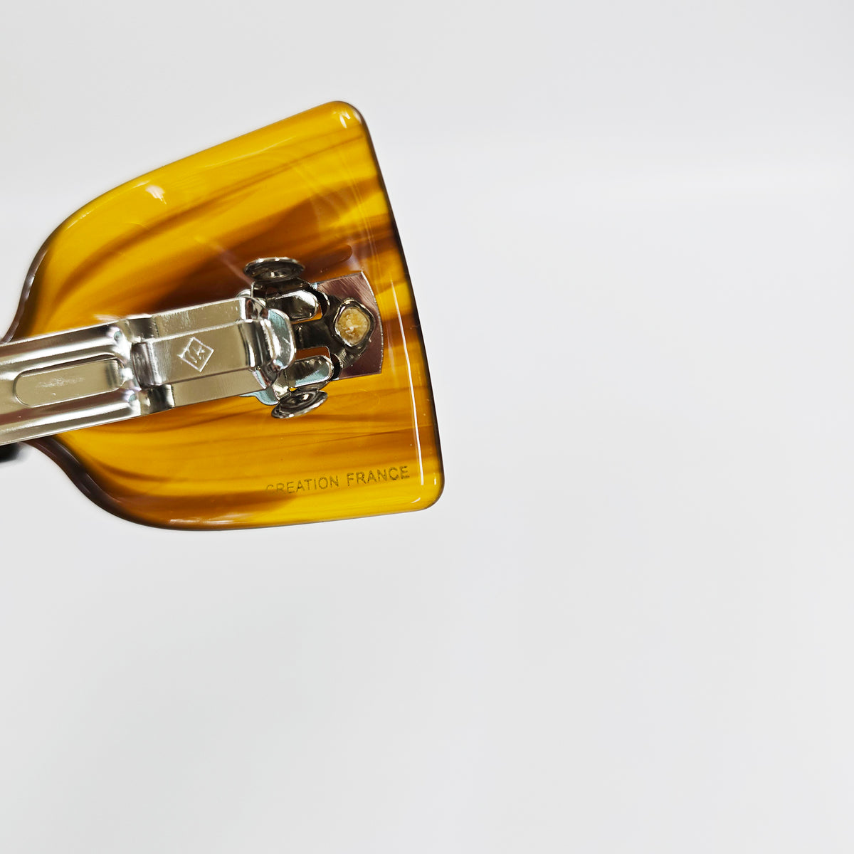 Glassy Big Bow Hair Barrette 3.9 in – Tortoise Shell, Aurora, French Pin