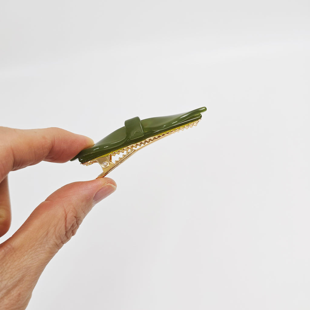 Romance Bow Mini Alligator Hair Clip 2.7 in – Aurora, Solid, New Colors