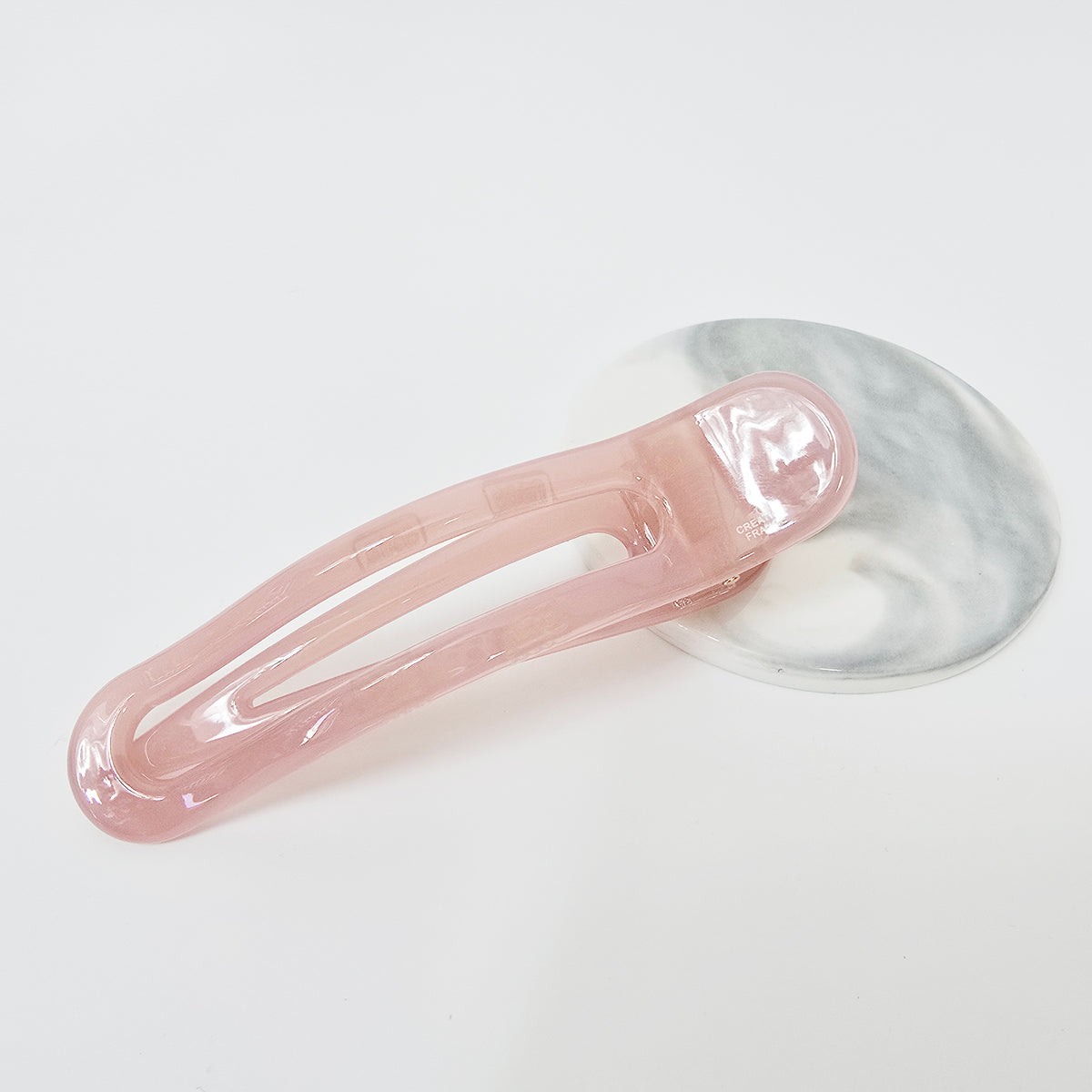 Open Frame Alligator Hair Clip – 6 Pure Indie Pink