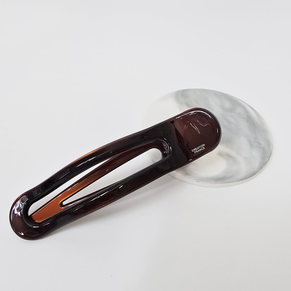Open Frame Alligator Hair Clip – 9 Pure Chic Brown