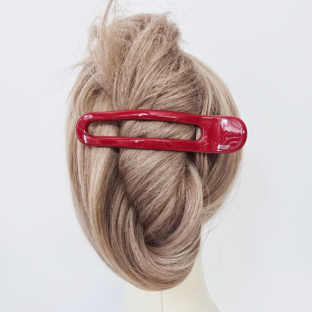 Open Frame Alligator Hair Clip 4.7 in – French-style, for Updos