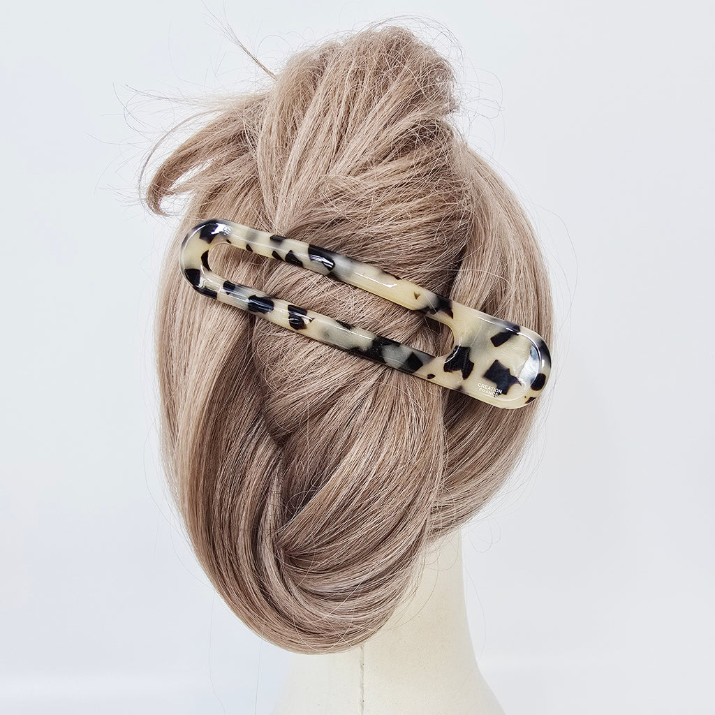 Open Frame Alligator Hair Clip 4.7 in – French-style, for Updos