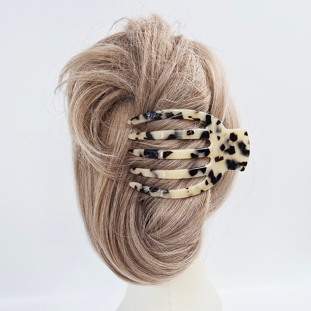 Curved Claw Medium Alligator Hair Clip 3.5 in – Tortoise Shell, for Updos