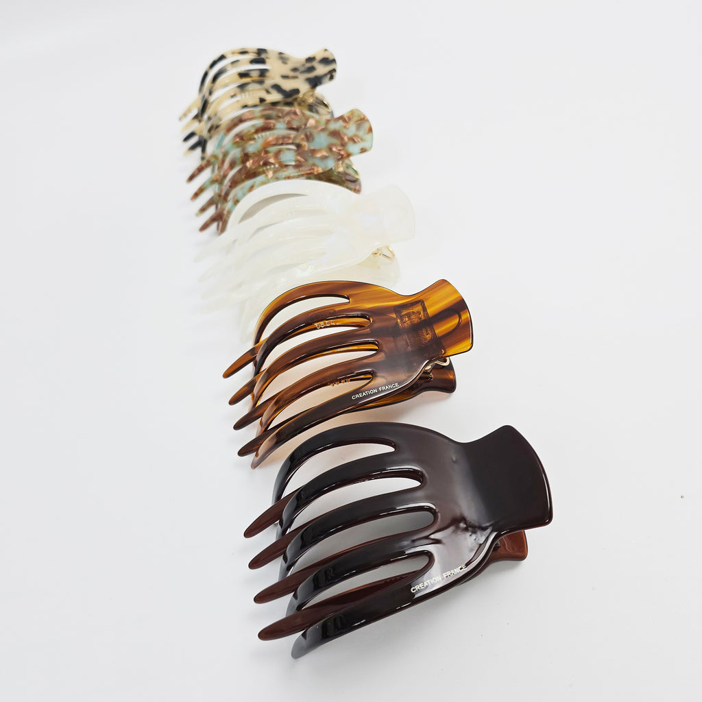 Curved Claw Medium Alligator Hair Clip 3.5 in – Tortoise Shell, for Updos