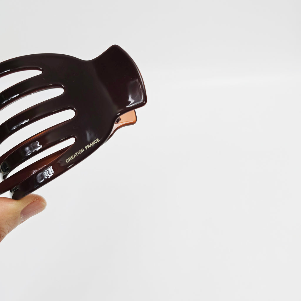 Curved Claw Medium Alligator Hair Clip 3.5 in – Tortoise Shell, for Updos