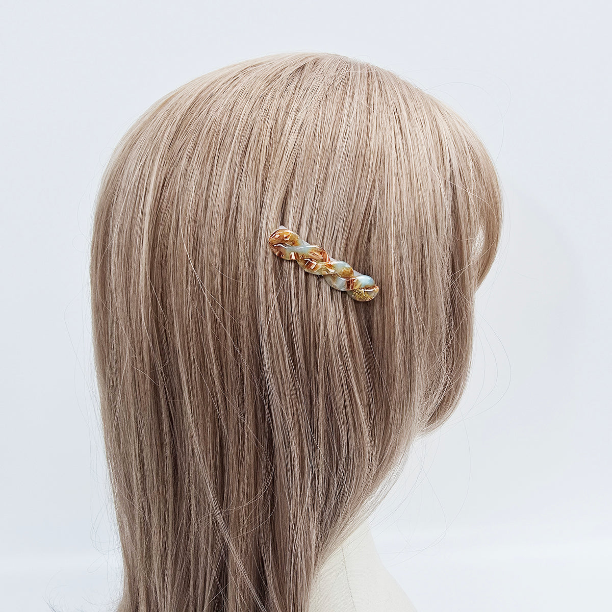 Twist Mini Hair Comb Pin 2.2 in – Marble Acetate, French Pin, New Colors