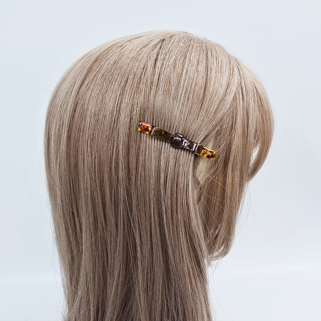 Long Bow Mini Alligator Hair Clip 2.4 in – Tortoise Shell, French-style