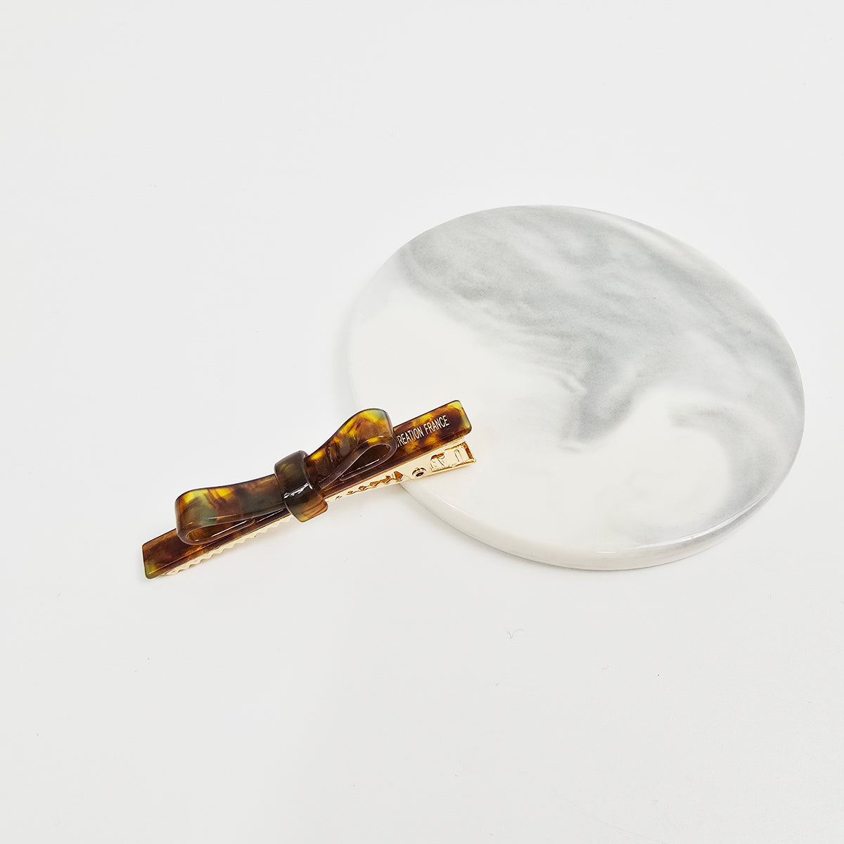 Long Bow Mini Alligator Hair Clip 2.4 in – Tortoise Shell, French-style
