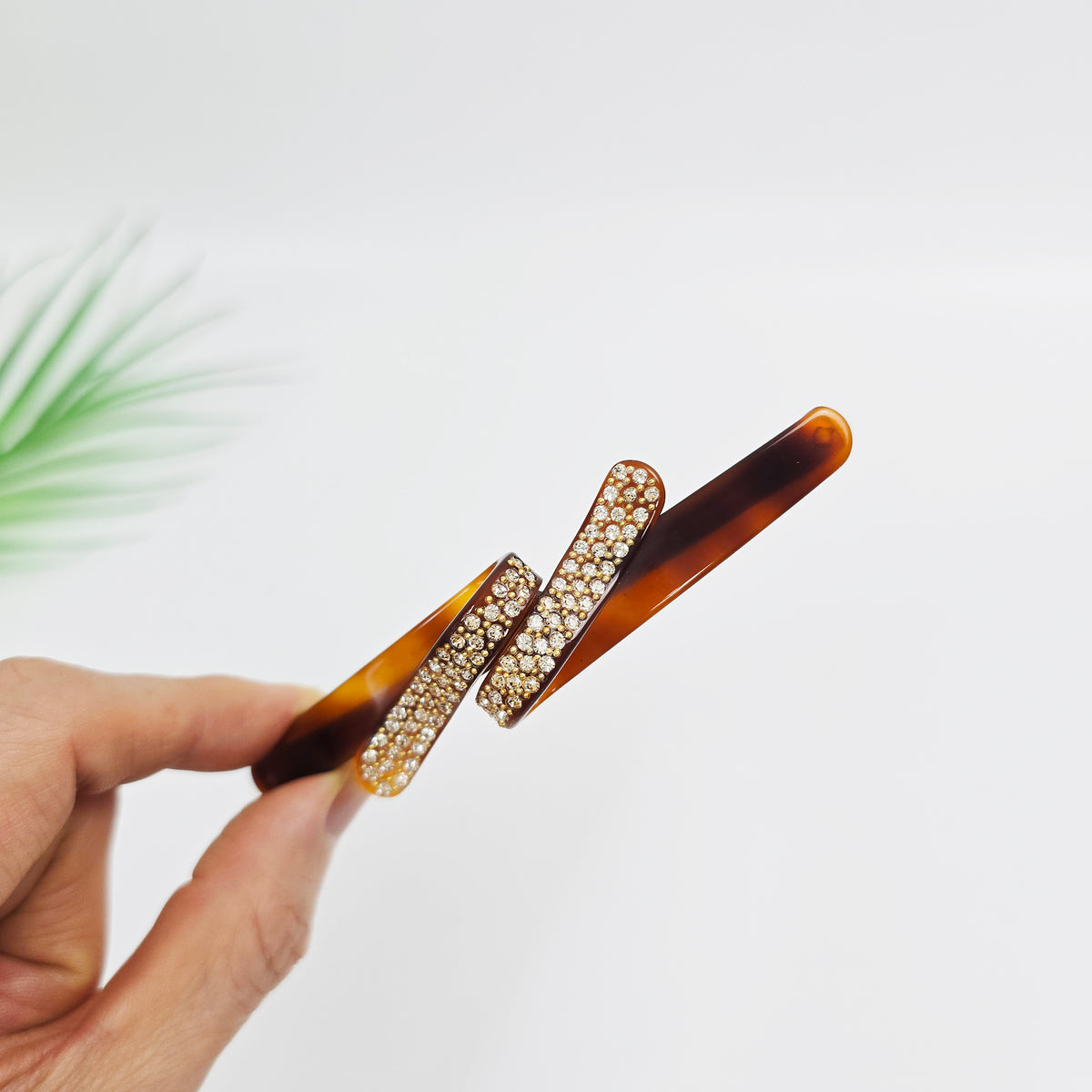 Laurence Slim Hair Barrette 4.1 in – 1 Perfume Brown