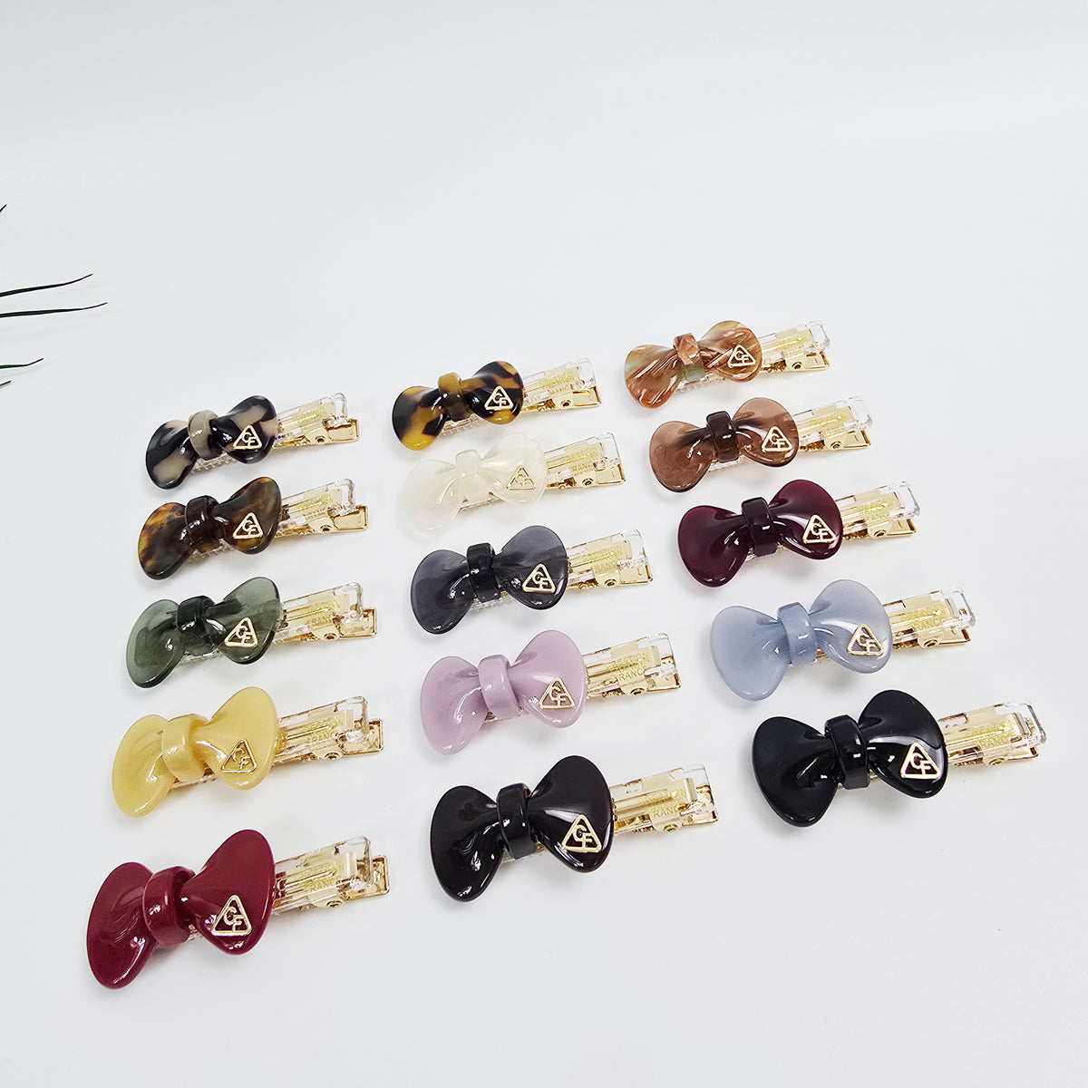 Bow Mini Alligator Hair Clip 2.0 in – Tortoise Shell, Clear, French-style