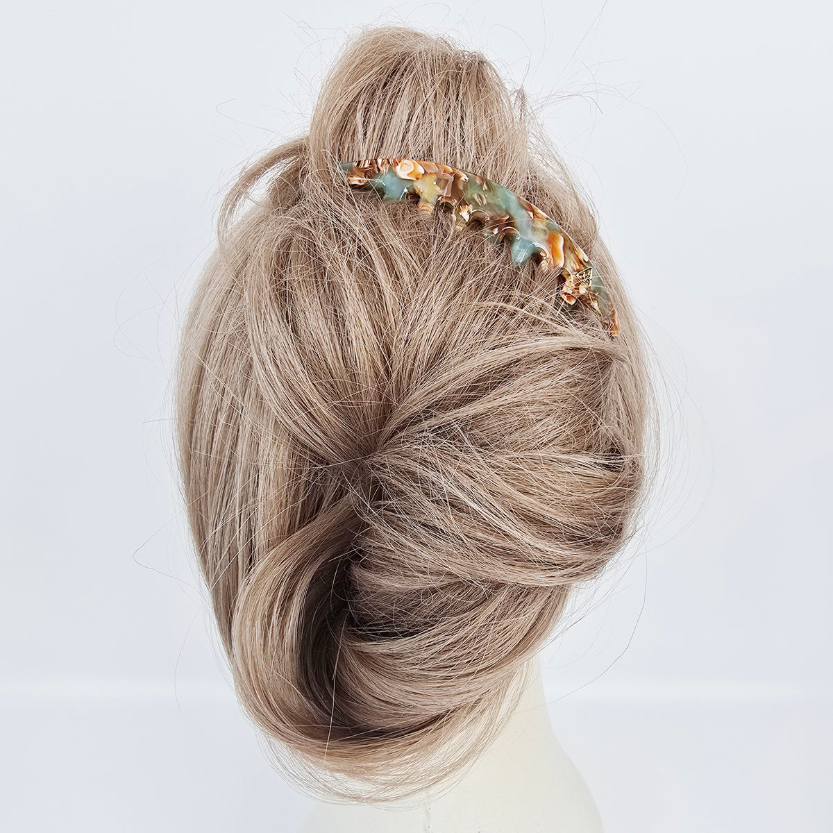 Arched Logo Long Leg Hair Comb Pin 4.3 in – Solid, French Pin, New Colors