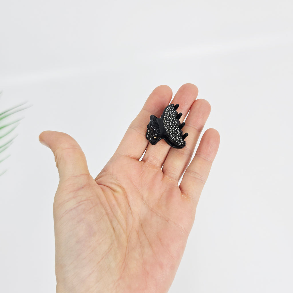 Muse Extra Mini Hair Claw Clip 1.4 in – Cubic, Tortoise Shell, French-style