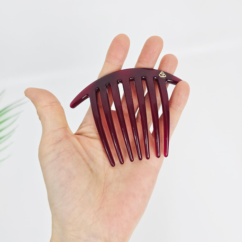 Arched Logo Long Leg Hair Comb Pin 4.3 in – Solid, French Pin, New Colors