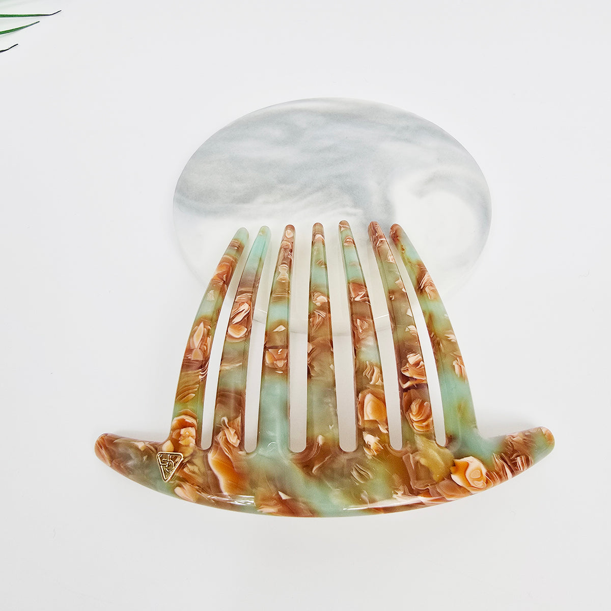Arched Logo Long Leg Hair Comb Pin 4.3 in – 1 Sugar Mint
