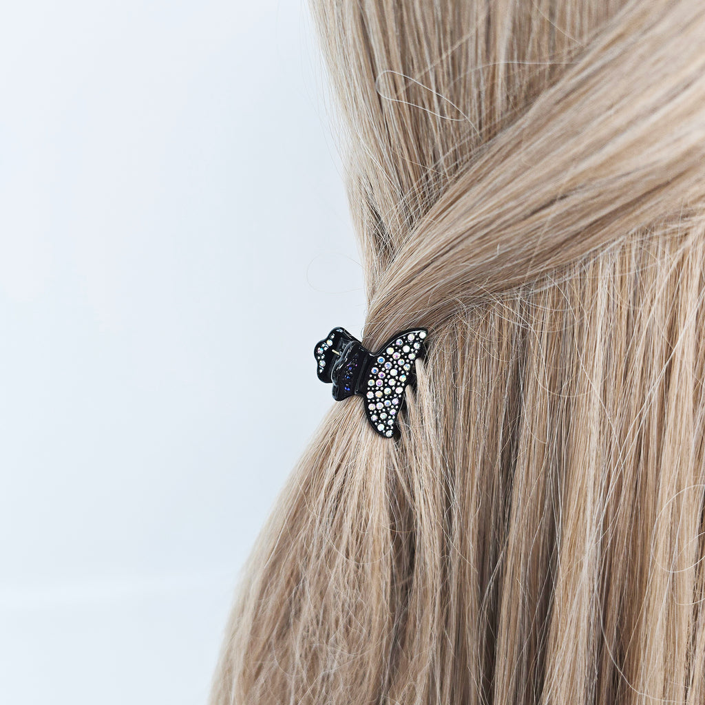 Muse Extra Mini Hair Claw Clip 1.4 in – Cubic, Tortoise Shell, French-style