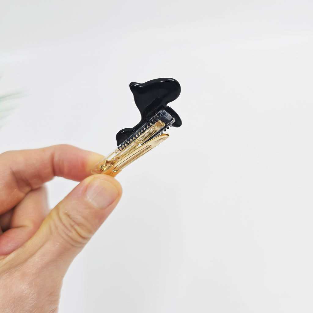 Pony Mini Alligator Hair Clip 2.4 in – Gold Stitch, French-style