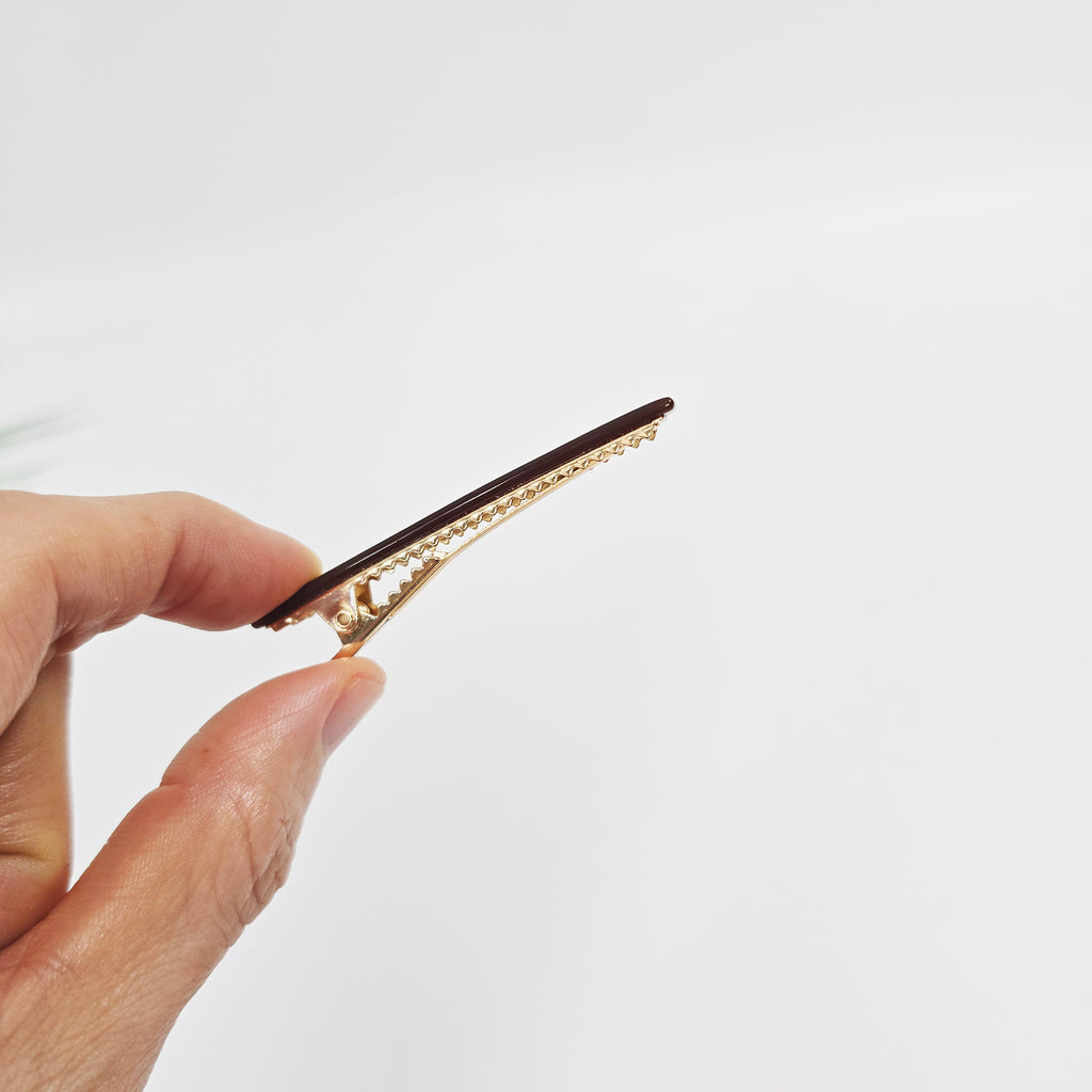 Slim Bar Mini Alligator Hair Clip 2.5 in – Solid Color, French-style