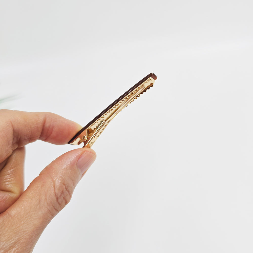 Slim Bar Mini Alligator Hair Clip 2.5 in – Solid Color, French-style