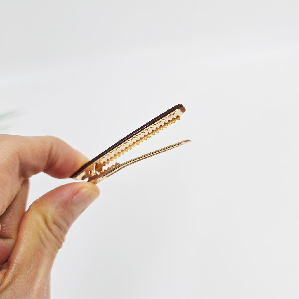 Slim Bar Mini Alligator Hair Clip 2.5 in – Solid Color, French-style
