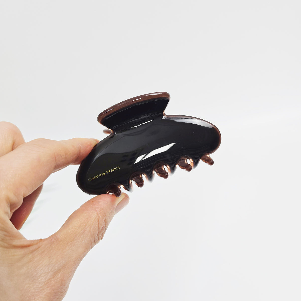 Half Moon Medium Hair Claw Clip 3.5 in – 7 Pure Chic Brown