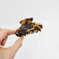 Half Moon Medium Hair Claw Clip 3.5 in – 1 Leopard Brown