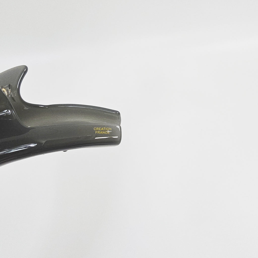 Curve Large Hair Claw Clip 4.5 in – Solid Glossy, French-style, for Updos