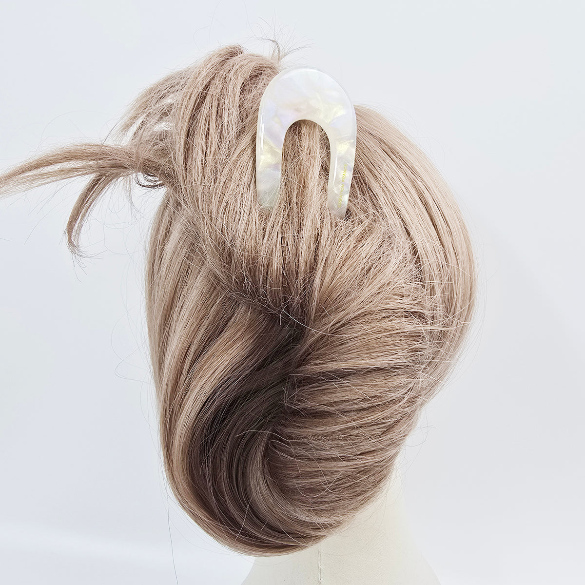 U-Shape Long Hair Stick 5.5 in – Aurora & Solid, French Pin, for Thick Hair