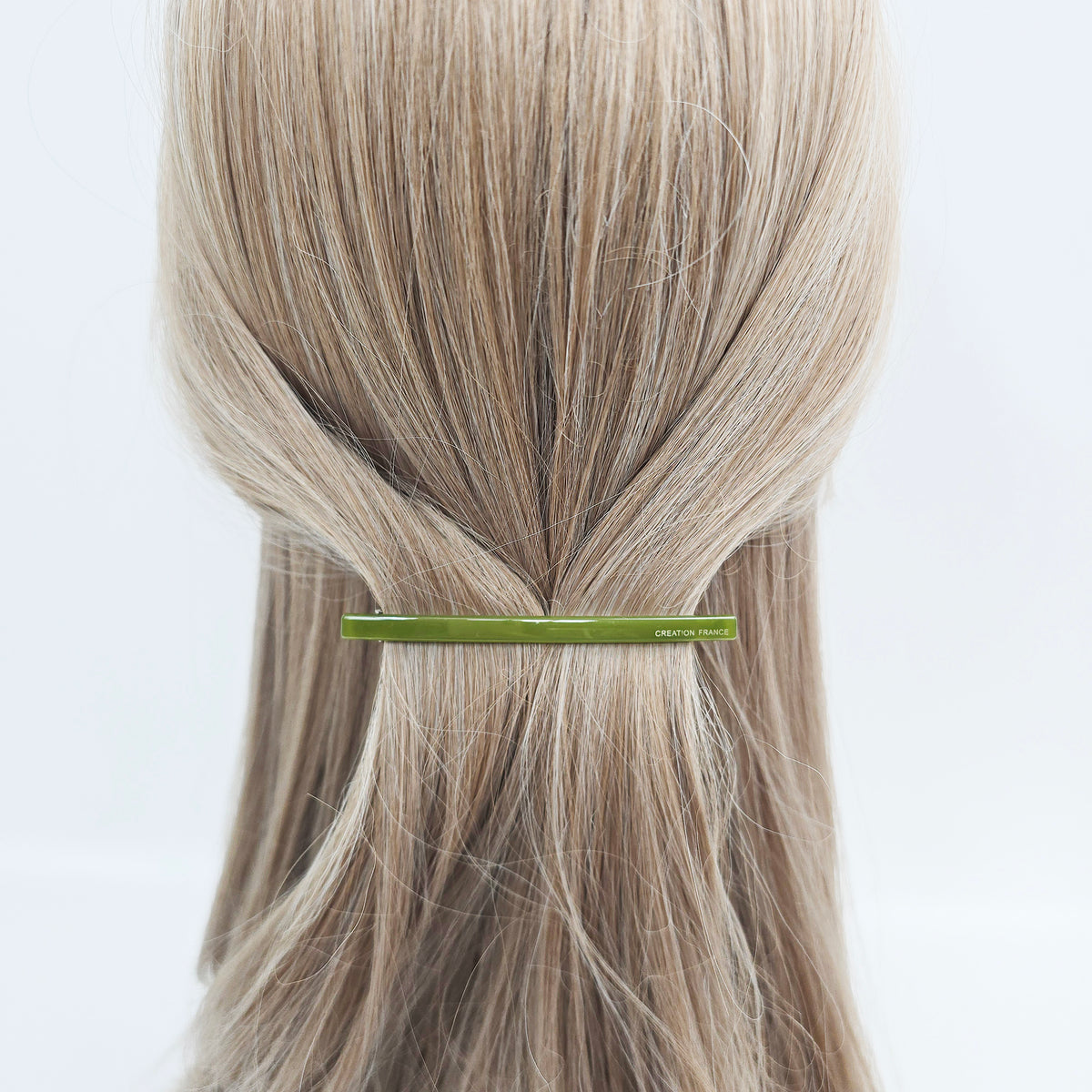 Slim Basic Hair Barrette 3.3 in – Solid & Marble, French Pin, New Colors