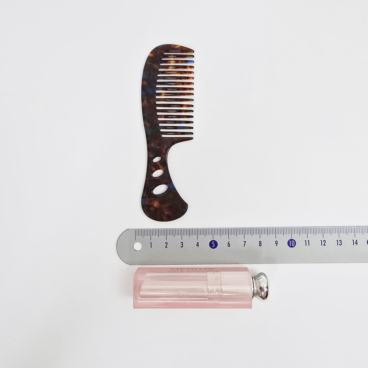 Handle Pocket Hair Comb 4.5 in – Tortoise Shell Marble, French-style