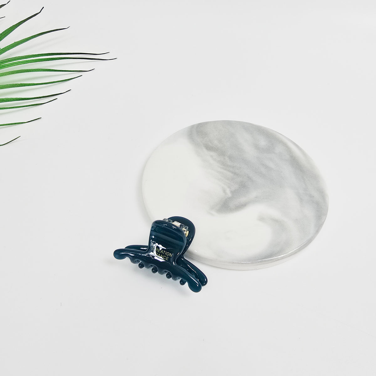 Jelly Mini Hair Claw Clip 1.6 in – Clear Glossy Solid Colors, French-style