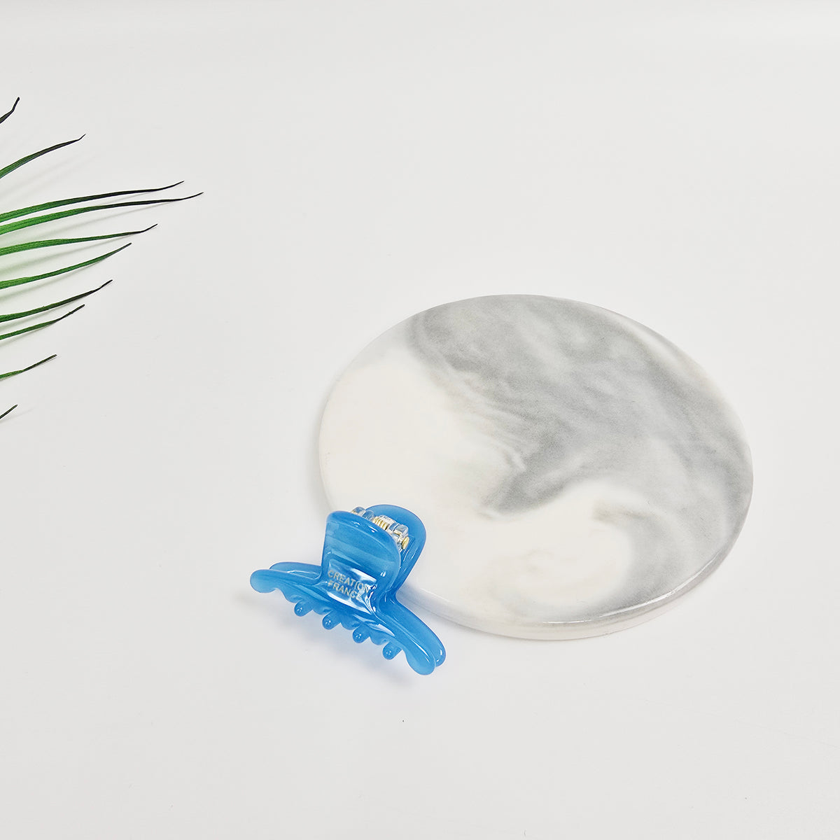 Jelly Mini Hair Claw Clip 1.6 in – Clear Glossy Solid Colors, French-style
