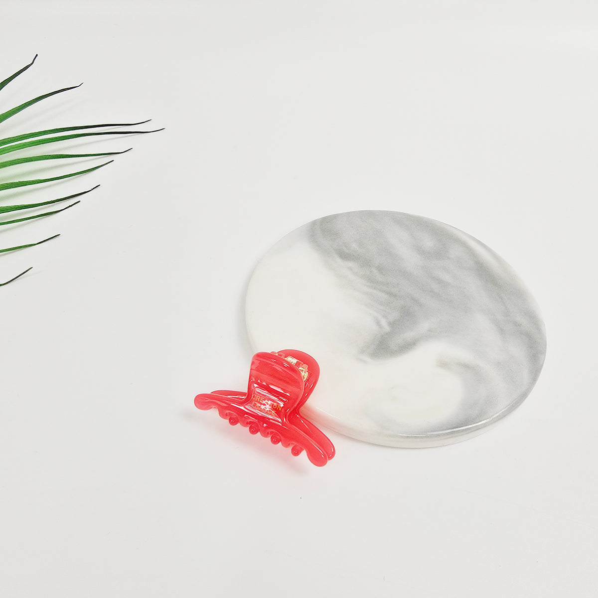 Jelly Mini Hair Claw Clip 1.6 in – Clear Glossy Solid Colors, French-style