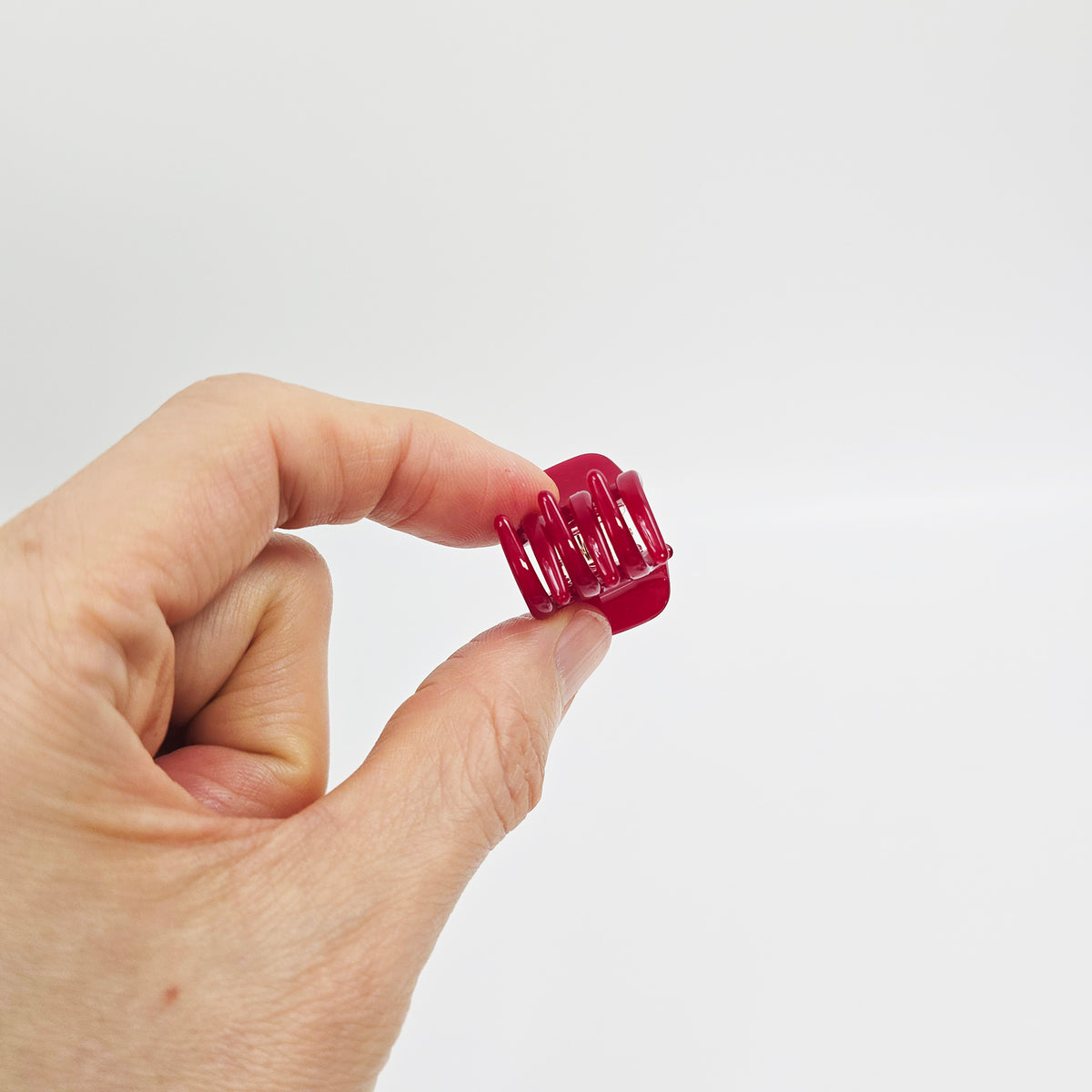 Square Extra Mini Hair Claw Clip 1.2 in – Tortoise & Solid, French-style
