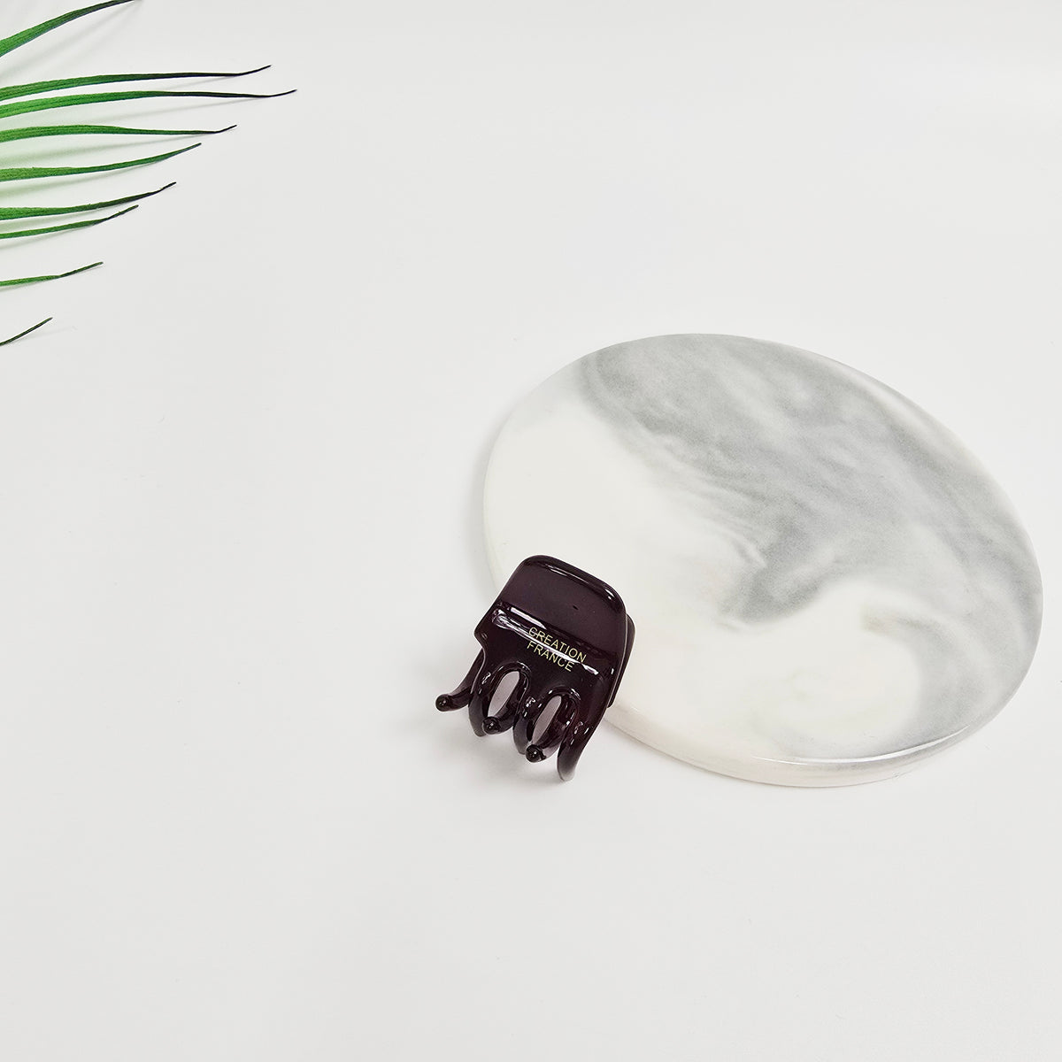 Square Extra Mini Hair Claw Clip 1.2 in – Tortoise & Solid, French-style