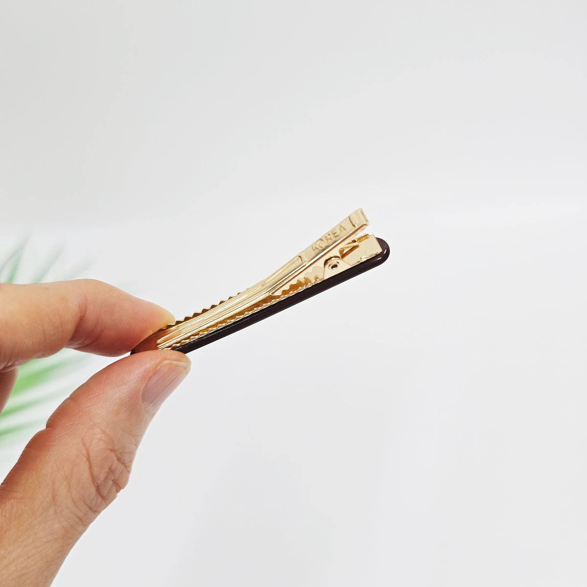 Flat Slim Alligator Hair Clip 2.6 in – Tortoise Shell & Solid, French Pin
