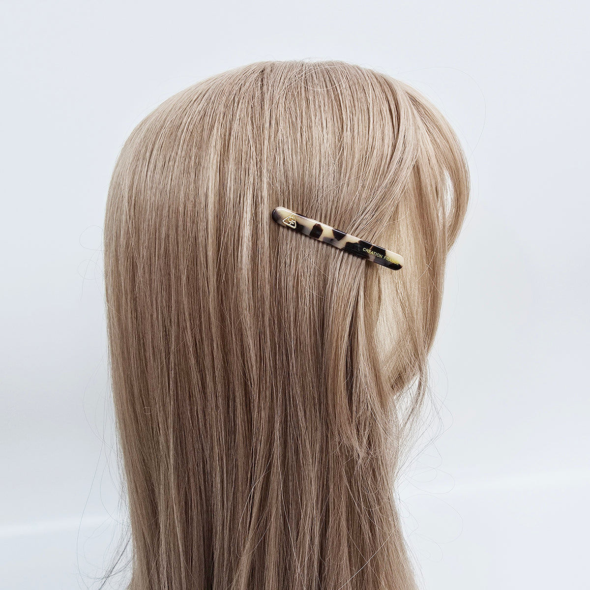 Flat Slim Alligator Hair Clip 2.6 in – Tortoise Shell & Solid, French Pin