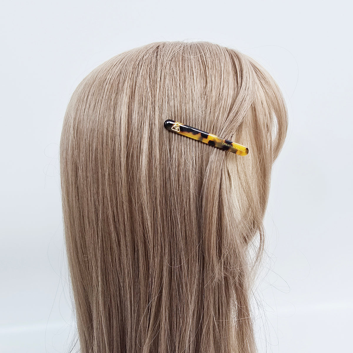 Flat Slim Alligator Hair Clip 2.6 in – Tortoise Shell & Solid, French Pin