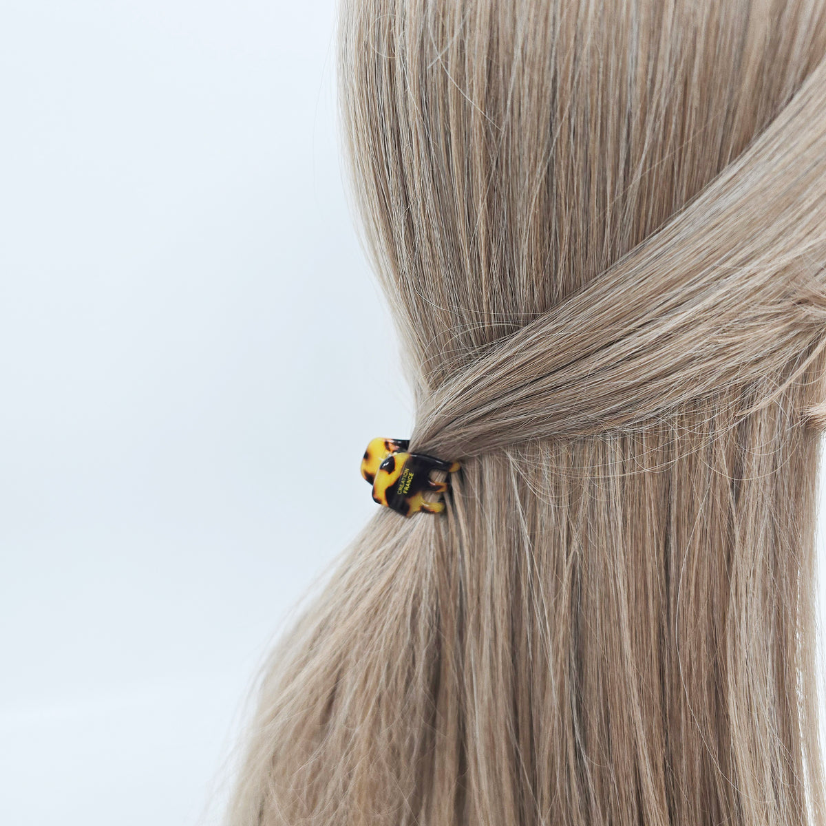 Square Extra Mini Hair Claw Clip 1.2 in – Tortoise & Solid, French-style