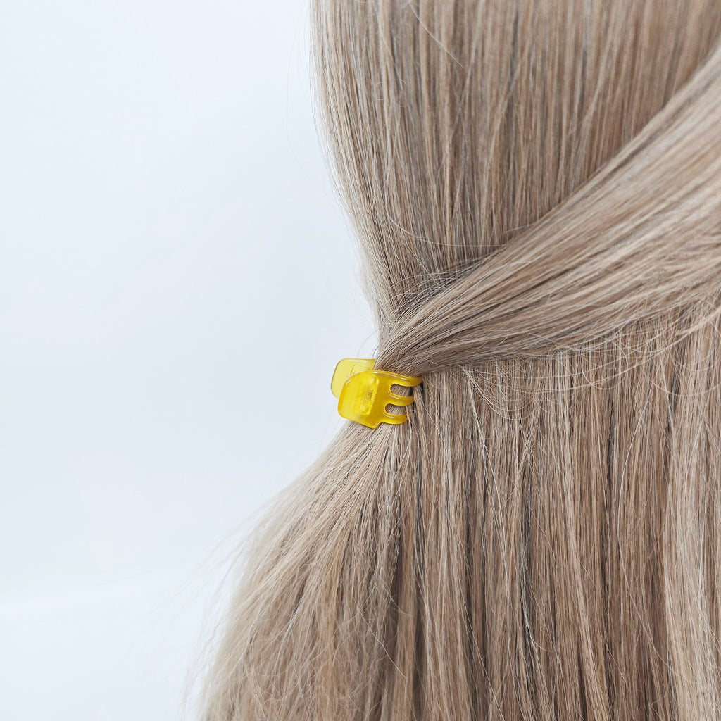 Square Extra Mini Hair Claw Clip 1.2 in – Tortoise & Solid, French-style