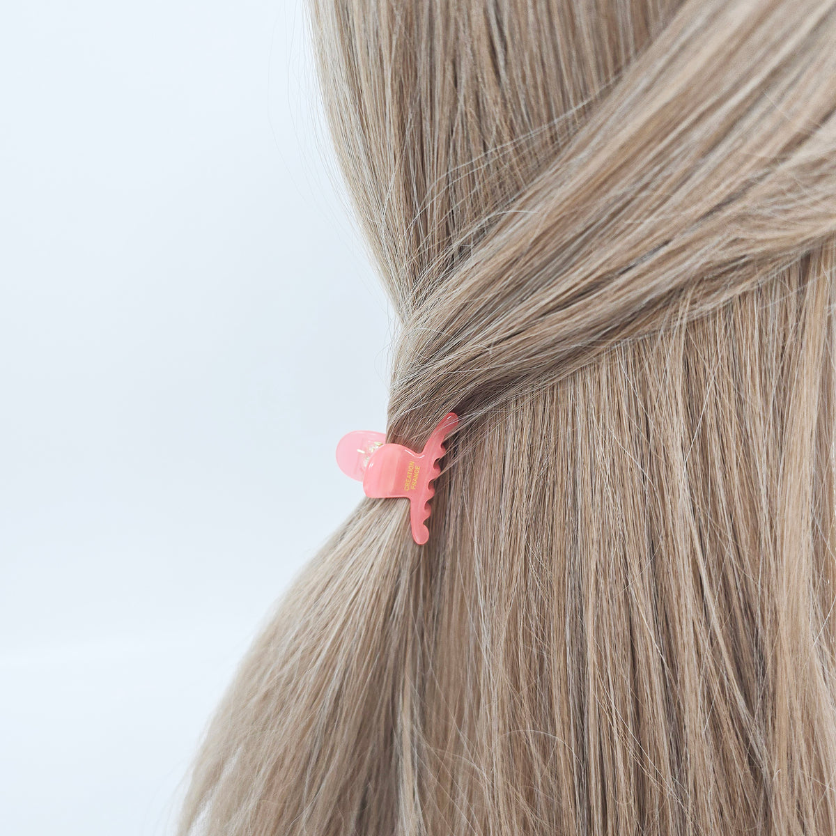 Jelly Mini Hair Claw Clip 1.6 in – Clear Glossy Solid Colors, French-style