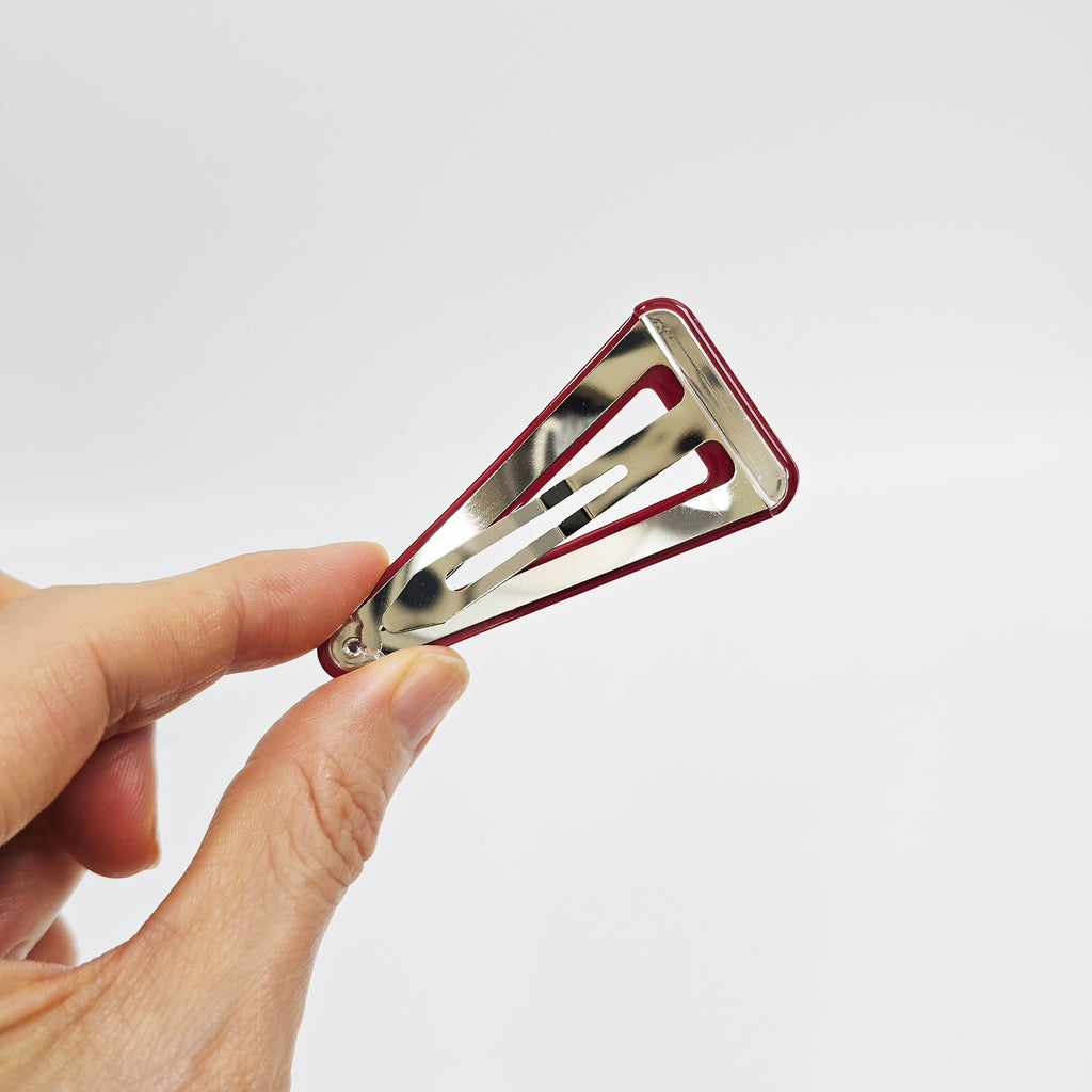 Triangle Snap Clip 2.8 in – Tortoise Shell, Solid & Pastel, French Pin