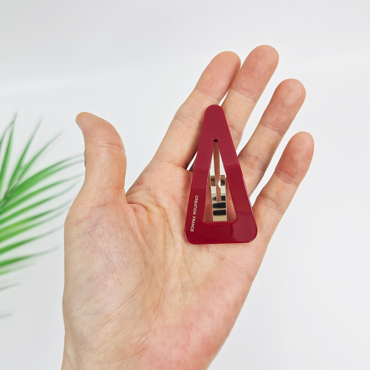 Triangle Snap Clip 2.8 in – Tortoise Shell, Solid & Pastel, French Pin
