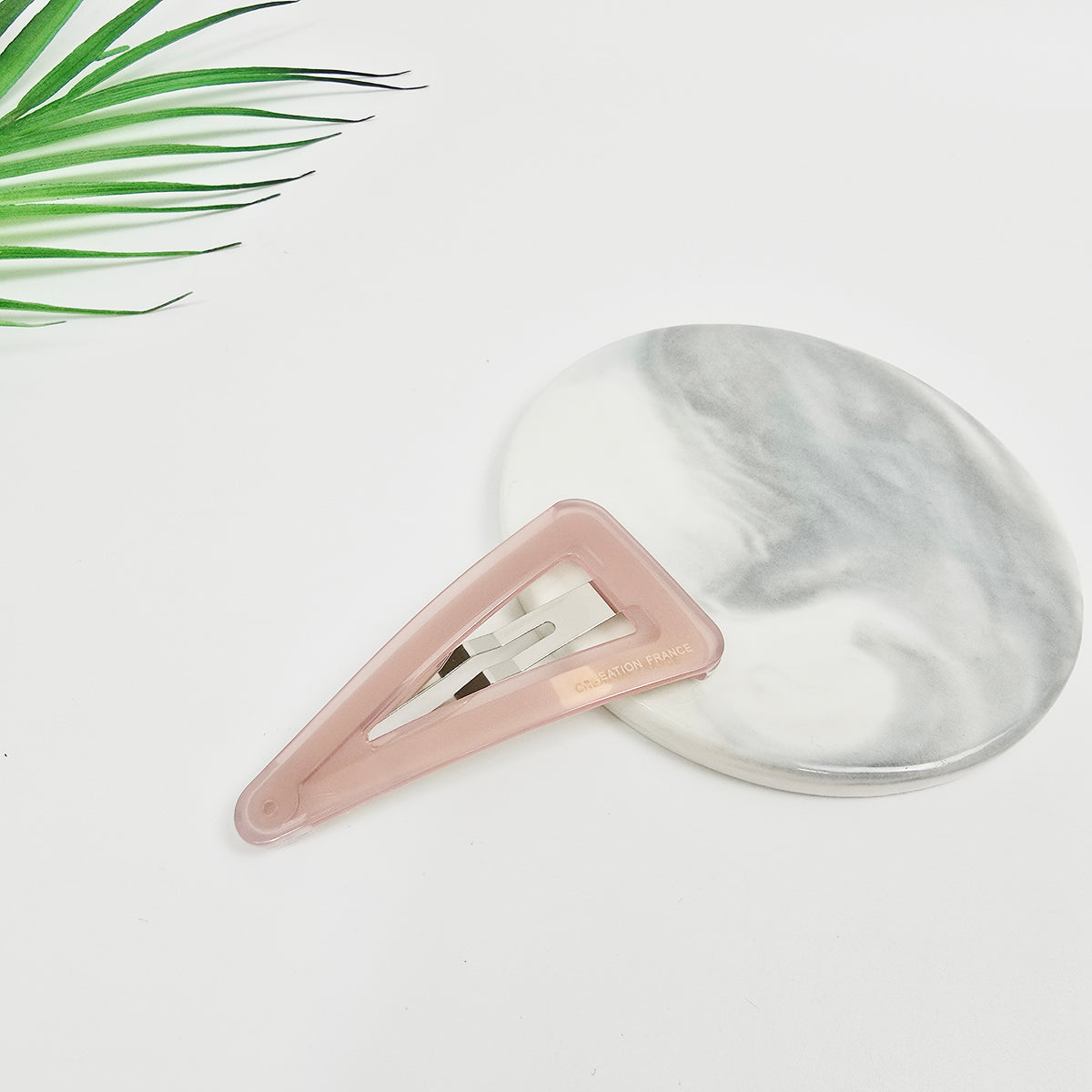 Triangle Snap Clip 2.8 in – Tortoise Shell, Solid & Pastel, French Pin