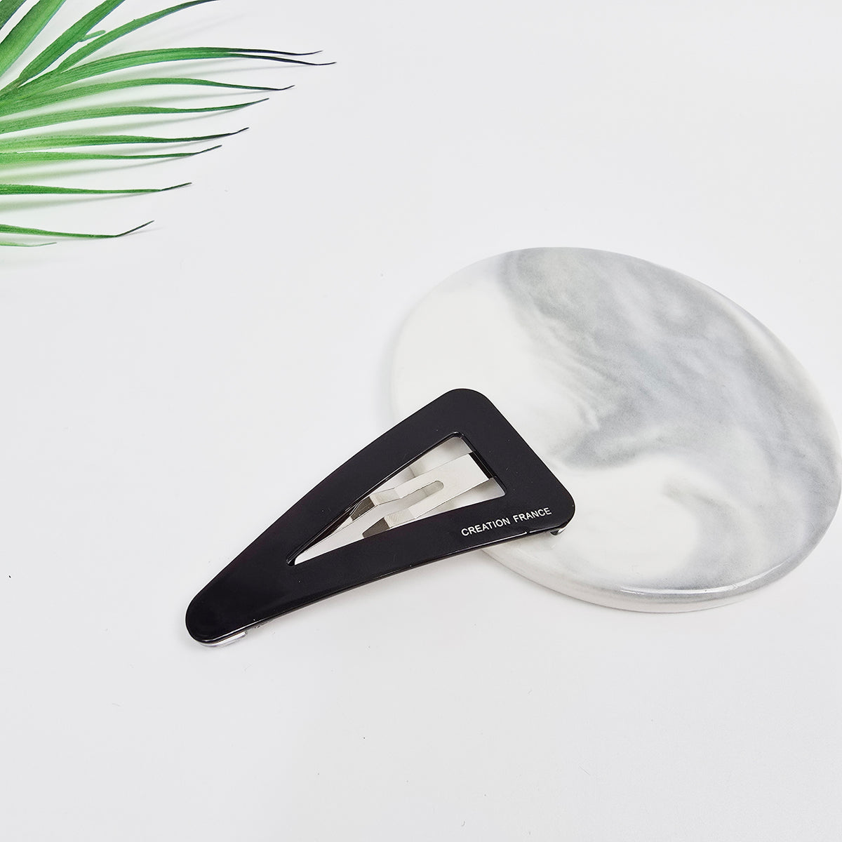 Triangle Snap Clip 2.8 in – Tortoise Shell, Solid & Pastel, French Pin