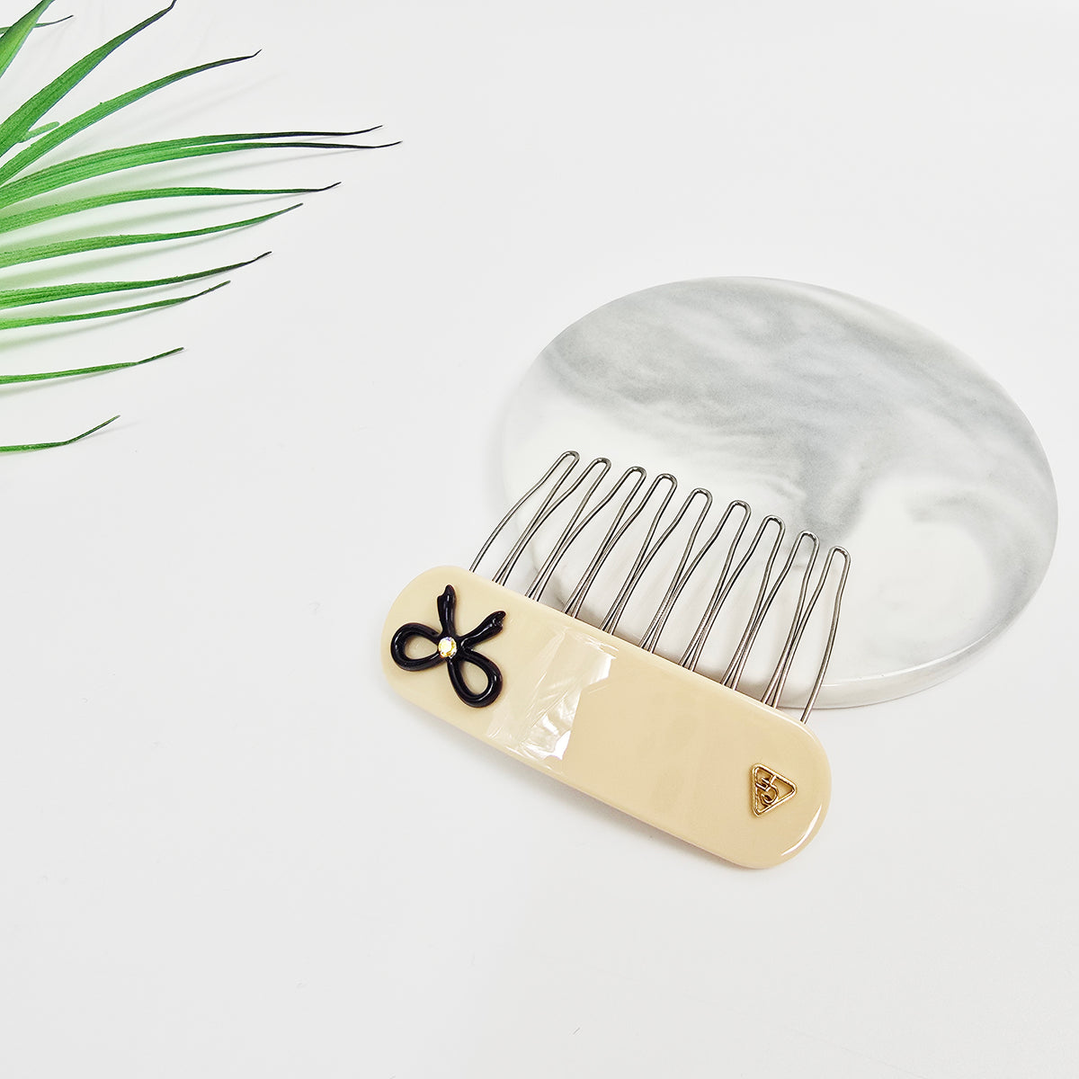 Bow Mini Hair Comb Pin 2.6 in – Tortoise Shell, Solid & Pastel, French Pin