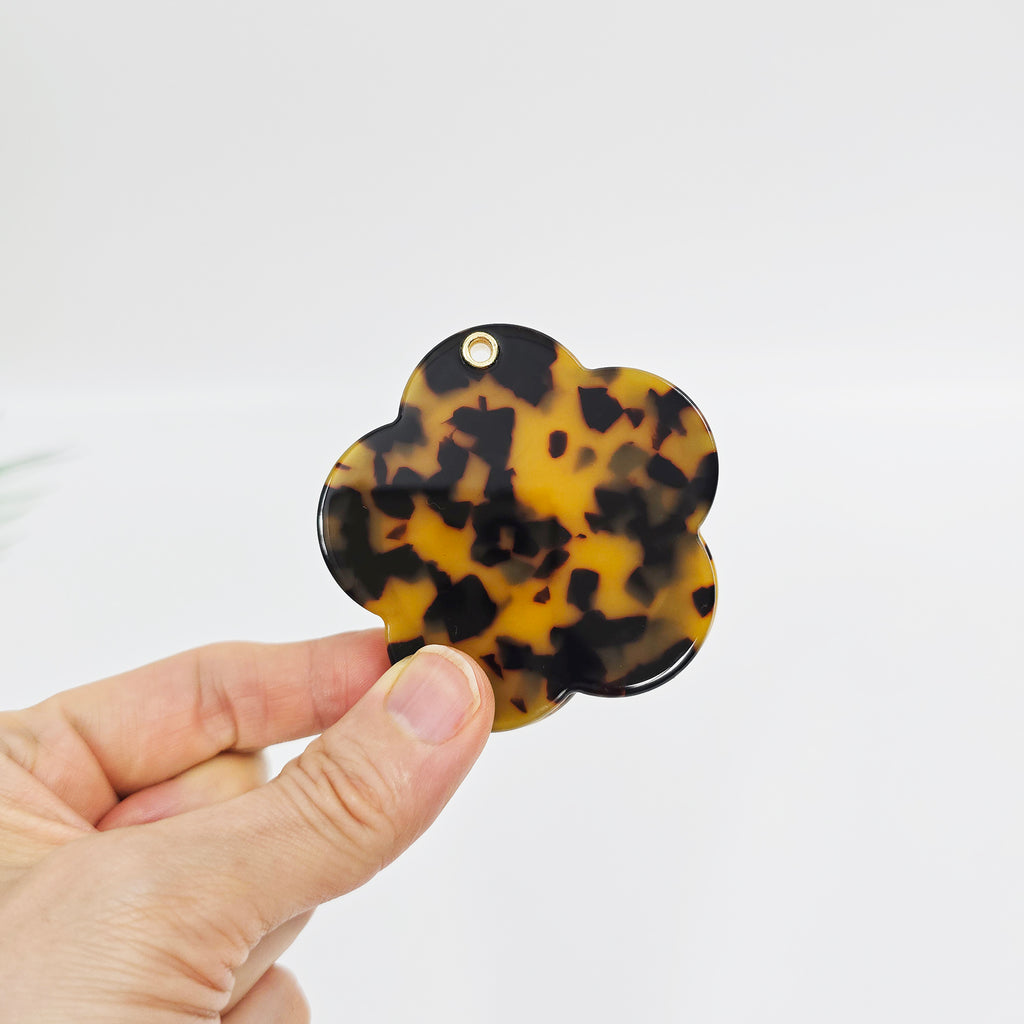 Flower Pocket Mirror 2.6 in – Tortoise Shell, Marble & Pastel, French-style