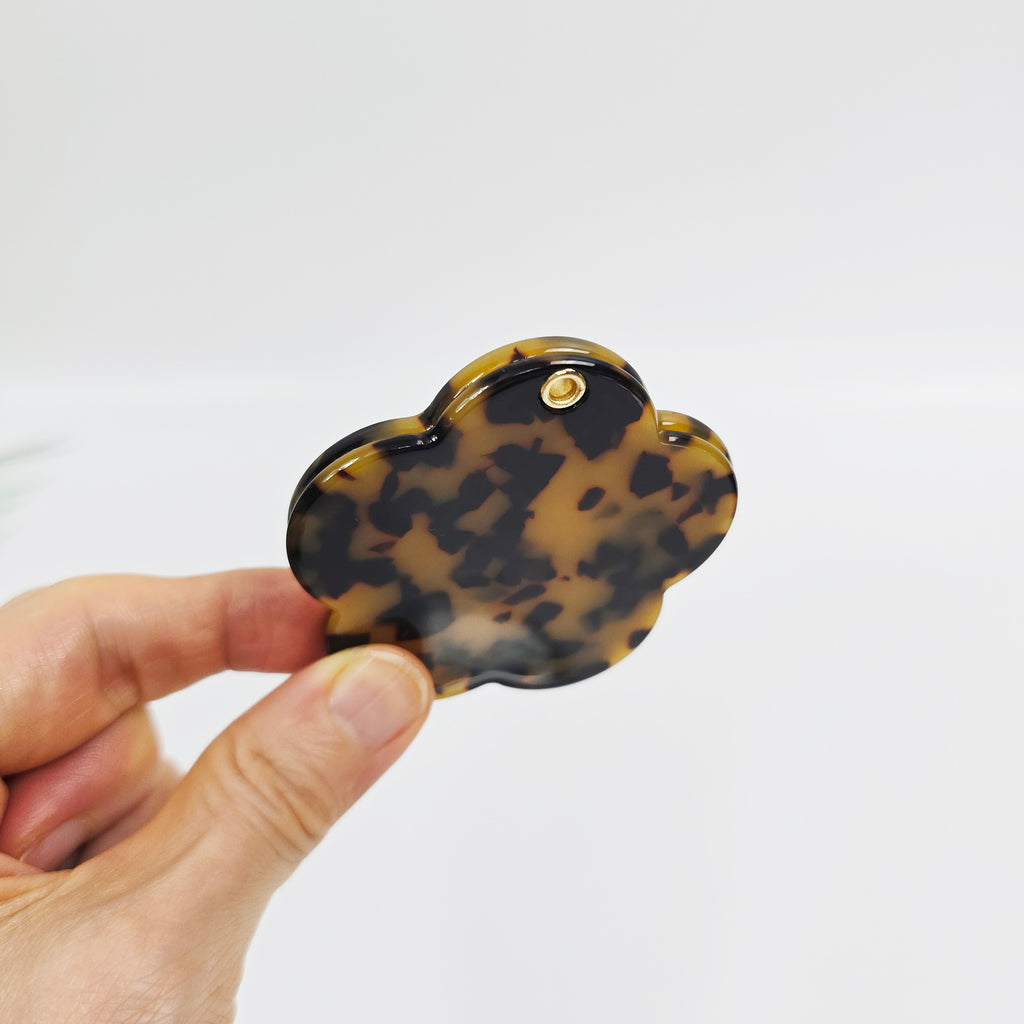 Flower Pocket Mirror 2.6 in – Tortoise Shell, Marble & Pastel, French-style